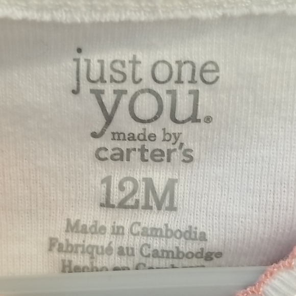 2/$10 Flowered overall set 12M - Picture 3 of 4